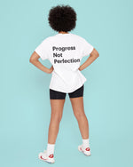 Progress Not Perfection White T-Shirt