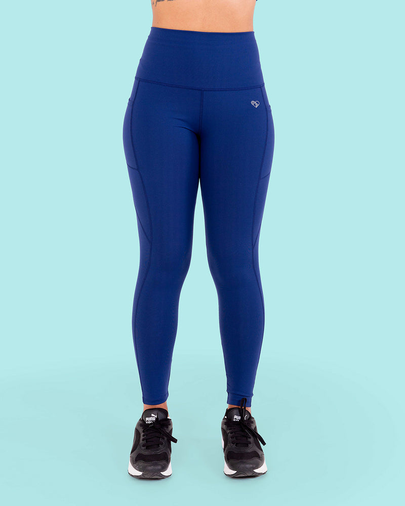 XS (UK 6) SIZE ONLY Leggings in Iona Blue - Recycled Nylon (Nessie) -  Ghillied Clothing