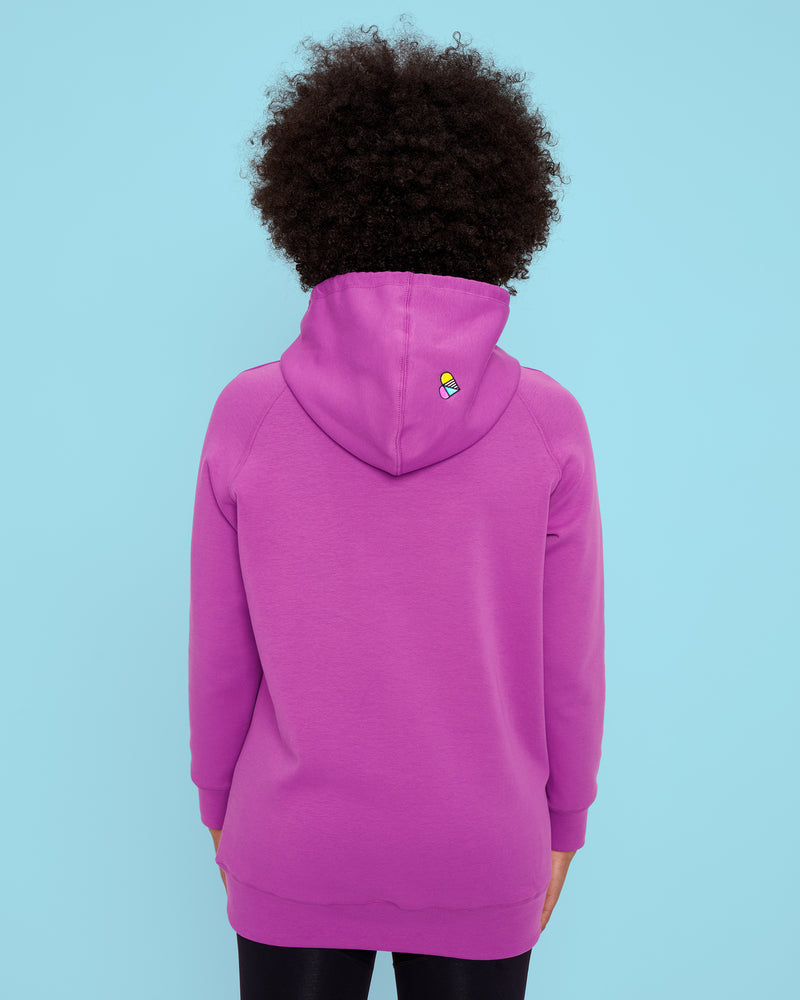 Magenta Berry Oversized Hoodie