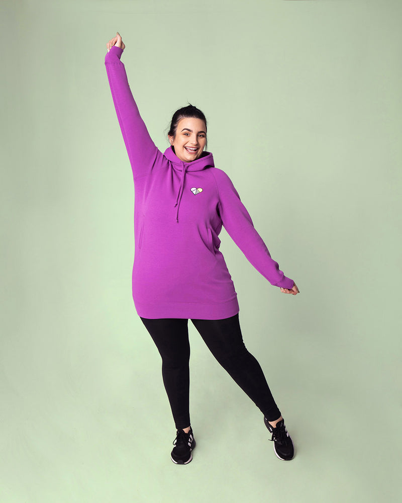 Magenta Berry Oversized Hoodie